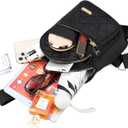 AOSTIHOT Small Sling Backpack for Women, Chest Bag Daypack Crossbody for Travel Sport Running Hiking Black