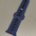 Maledan Compatible with Apple Watch Ultra 3 Bands for Men, Sport Silicone Strap Compatible with iWatch Bands Men 44mm, Honeycomb Band for Apple Watch (Blue Gray/ Black),  44mm/45mm/46mm/49mm/42mm(Series 3 2 1)