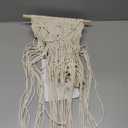 Mkono 2 Pcs Macrame Woven Wall Hanging Boho Chic Geometric Art Decor - Beautiful Bedroom Nursery Apartment Home Decoration, Gift for Girls Adults Birthday Christmas, 28" L x 13" W (Medium)