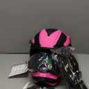 Motocross Helmet,Youth Adult ATV Dirt Bike Motorcycle Helmet,BMX 4-Wheeler Off-Road Mountain Bike Helmet,DOT Certified,W/Gloves Goggles Mask 4-Piece Set (Pink, Large)