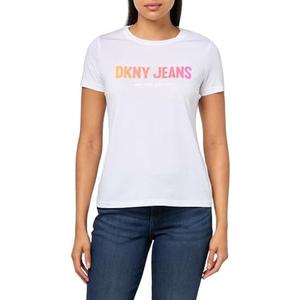 DKNY Womens Short Sleeve V-Neck Mesh Ruched Knit Top, XS