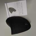 Left Handed Mouse, 2.4G Wireless Left Handed Ergonomic Mouse with 800/1200/1600 Adjustable DPI, 6 Buttons Wireless Vertical Mouse for MacBook/Laptop/PC/Desktop-Black