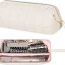 Hair Tools Travel Bag Organizer for Dyson Airwrap Case Holder Shark Hair Dryer Flex Style Airstraight Brush Revlon Attachments Carrying Case Flat Curling Iron Bags (Beige)