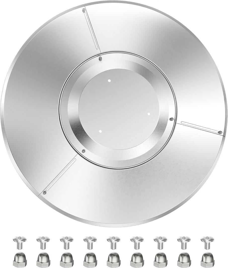 NUPICK Patio Heater Reflector Shield, 33" Propane Outdoor Heaters Replacement Part, Aluminum Heat Reflector Shield Top for Propane Outdoor Heaters