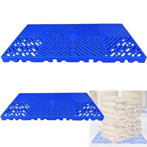 2Pcs rhombic pallet free splicing23.6x11.8x1.18IN Load capacity 4500LB, plastic pallet is suitable for home, pet floors, warehouses cargo stacking - pallets for sale Avoid wet cargo as much as possible