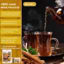 EBANKJ Turmeric and Cinnamon Tea Bags - 60 Herbal Tea Bags - Caffeine-Free, Sugar-Free, Naturally Relieves Stress and Boosts Immunity - Handcrafted Health Tea