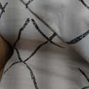 10x14 Washable Area Rug: Non Slip Soft Thin Carpet, Boho Geometric Modern Decor, Easy Clean Indoor Floor Large Rugs for Living Room Bedroom Kids Dorm Office Dining - Beige