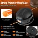 DWO1DT995 Weed Trimmer Head Replacement for Dewalt DCST922 DCST925 DCST970 DCST920 DCST991 DCST990 String Trimmer, Weed Eater Head Parts Weed Wacker Head with 0.080" Spool Line