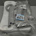 2 in 1 Potty Training Seat with Step Stool, Ladder Toilet Seat with Splash Guard & Anti-Slip Pad Ladder, Adjustable Potty Training Toilet Seat for Kids Boys and Girls