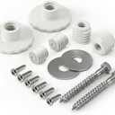 Grab Bar Mounting Kit for Fiberglass Showers, Grab Bar Anchors with Adjustable Spacers (15/16" to 2-1/8"), Shower Stall Kit for Installing Grab Bar to Stud, 1 Pair