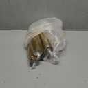 SUREHOME Champagne Flutes Plastic Champagne Glasses Disposable 100 Pack 5 Oz Gold Rim Mimosa Glasses Acrylic Wedding Toasting Cocktail Cups for New Years Eve Party Supplies 2026 New Years Decorations