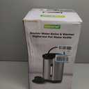 NutriChef 5.2 Qt Electric Water Kettle, Portable, Quick Heating, 5 Liter Digital Kettle with 5 Temperature Settings, Safety Lock, Stainless Steel, 3 Dispensing Options, 8.46" x 11.2" x 16.5"