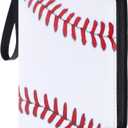 Zettokete Baseball Card Binder 4 Pocket - Holds Up to 400 Cards, Zippered Binder with Carry Handle for Baseball Cards Collectors