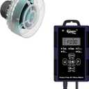 hygger Mini Wave Maker For Aquarium, Ultra-quiet Transparent Wavemaker With Controller, Adjustable Flow Magnetic DC 12V 850GPH Powerhead, Circulation Pump For 20-80Gallon Freshwater Coral Reef Tank (8W)