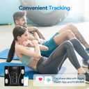 Bluetooth Smart Scale for Body Weight - Measures Weight, BMI, Body Fat, Muscle Mass | Bluetooth Sync to Fitness Apps | Accurate Home Health Monitor