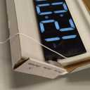 JALL 30" Large Digital Wall Mount Clock with Remote Control, Alarm, Huge Giant Big LED, Countdown, Auto DST, Temperature for Living Room Classroom Desk, Xmas, Birthday Gift, White