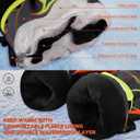 Ski Gloves for Men Women Kids - Waterproof Thermal Winter Snow Gloves, Touchscreen Compatible for Skiing, Snowboarding, Cold Weather, Parent-Child Outdoor Activities (XL(Fits Mens L and XL), Black Orange)