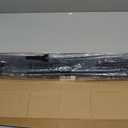 UNISHADES No Drill Blinds for Windows 1" Vinyl L-Shaped Slats Cordless Mini Blinds for Home, for Window Size 41" W × 48" H Black