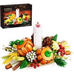 Botanical Collection Flower Centerpiece Building Sets for Adults and Kids  Holiday Decoration for Dinner Table or Mantel - Gift Idea for Families (832Pcs)