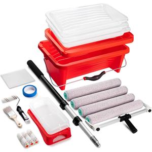 Mister Rui 4 and 18 Inch Microfiber Paint Roller Kit, 23 Piece