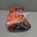 12-Pack Ripstop Drawstring Backpack – Durable Lightweight Gym, Sports, and Travel Bags – Black & Orange