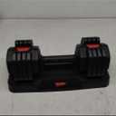 Fit Sir Adjustable Dumbbell Set 55lbs (Single), 15~55lb Hand Weight Change with Anti-Slip Handle for Men Women Home Gym Body Workout Exercise Fitness Strength Training (Black