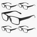 Gaoye Professional Reading Glasses for All Day - Computer Readers with Blue Light Protection - Value Pack