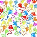 JOYIN 48Pcs Glitter Sticky Hands Party Favors, Party Favors Set for Kids, Holiday Traditions, Classroom Treasure Box Carnival Prizes Bulk Pinata Stuff Mini Toys, Goodie Bags