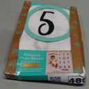 Kate & Milo Baby Milestone Blanket with Monthly Markers, Muslin Cotton Infant Photo Prop Blanket for Newborn Photos and First Year Milestones
