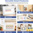 Digital Calendar, 10.1 Inch Smart Digital Wall Planners for Family Schedules, Touchscreen Interactive Chore Chart Display, Smart Family Organizer, Meal Planner, Best Gifts for Women Men