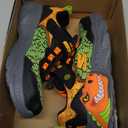 Skechers Kids Boy's Dino-Lights Sneaker (1 Little Kid, Black/Orange)