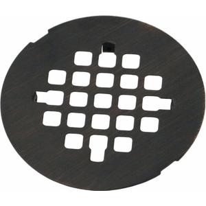 Bronze Snap-in Shower Floor Drain Cover, Hidrop 4-1/4" OD Round Shower Strainer Grid, Easy-to-Install Replacement Cover Stainless Steel