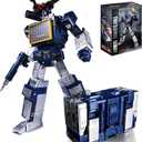 Deformation Robot Toys Tape Recorder 9.1 inches Gear Joints Action Figure Contains Metal Parts for Adults Kids, with 1 Tape