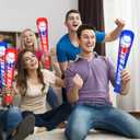 Fovths Inflatable Baseball Bats Bulk 12 Pack 22 Inch Blow Up Baseball Party Favors Red & Blue Sports Theme Inflatable Sports Bats for Birthday Party Decorations Game Prizes Event Supplies