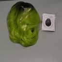 MAGQOO Matcha Green Wig for Women Girls Dark Roots Long Curly Wavy Black Green Wigs Middle Part Synthetic Heat Resistant Halloween Cosplay Costume Party Daily Use