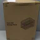 AIYAKA Pull-out Cabinet Organizer, Stackable 2-tier Under Sink Rack, with Sliding Storage Drawer for Pantry, and Desktop, for Bathroom, Kitchen, Office, Black