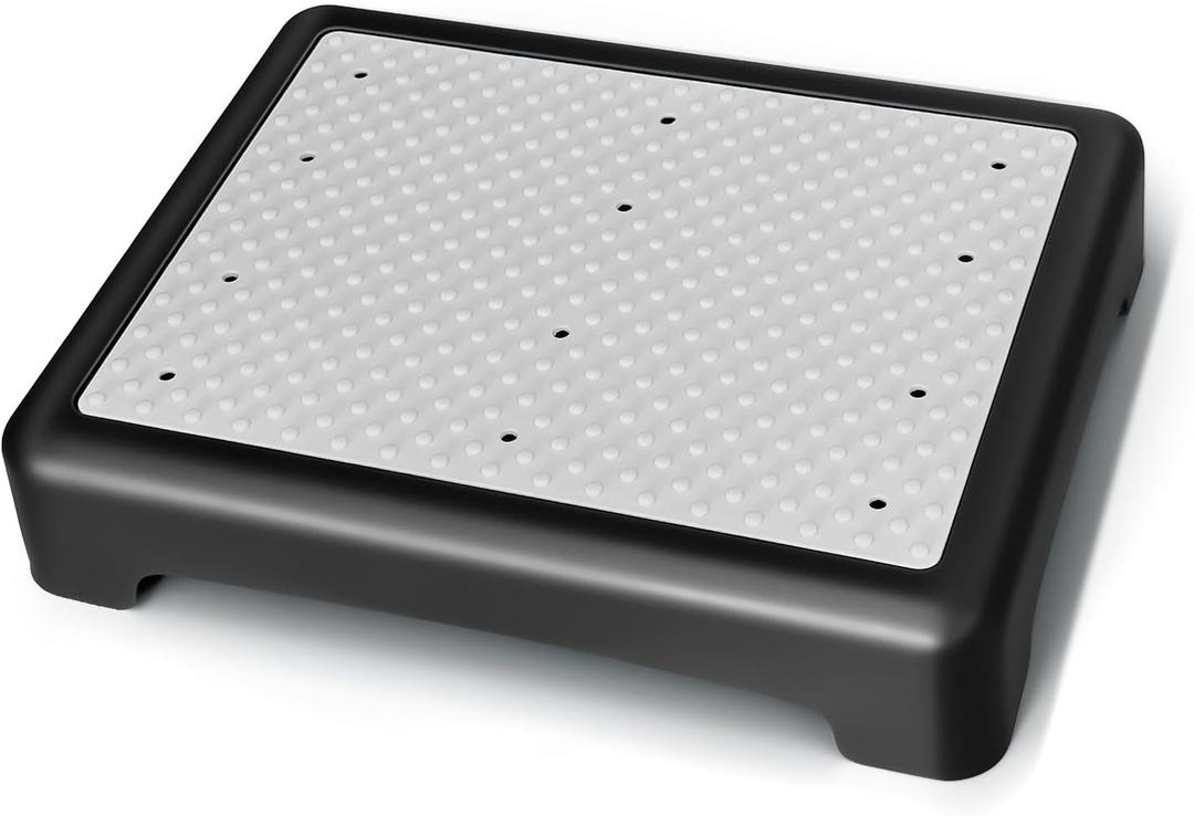 GWNF3.35'' Short Step Stool  600lb Capacity Ultra-Sturdy Structure & Lightweight Step Stools for Seniors, Kids & Adults | Non-Slip Wide Platform | Mobility Step Stool for Indoor & OutdoorBlack-Grey (Small) GWNF3.35'' Short Step Stool  600lb Capacity Ultra-Sturdy Structure & Lightweight Step Stools for Seniors, Kids & Adults | Non-Slip Wide Platform | Mobility Step Stool for Indoor & OutdoorBlack-Grey (Small)