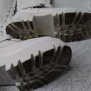 DREAM PAIRS Women's Combat Riding Platform Knee High Boots, Lace Up Fall Lug Sole Gothic Motorcycle Boots with Inside Zipper (6.5, White)