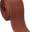 PATIKIL Self Adhesive Floor Transition Strip 10 ft x 3" Vinyl Flat Divider Flooring for Joining Floor Gaps Carpet Transition Floor Tiles, Walnut