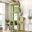 Globlazer Cactus Giant Cat Tree for Indoor Large Cats, 83in, F83, Green
XXL Cat Tower with 9 Scratching Posts for 20lb+ Heavy Duty Large Adult Cats