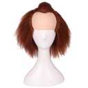 ColorGround Prestyled Brown Bald Wig for Halloween and Cosplay