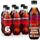 Coca-Cola Zero Sugar Cherry Diet Soda Soft Drink, 16.9 fl oz, 6 Pack (EXP 07/07/25)
