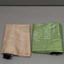 Bread Bags for Homemade with Beeswax Wrap - Zipper Reusable Bread Bag for Sourdough 2-Pack, Reusable Food Storage Bag to Keep Sourdough Fresh, Freezer-Safe, Eco-Friendly (Khai& Green) (Large)