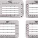 Envelope Addressing Guide Stencil Template Set, BENBO 4 Styles Lettering Envelope Addressing Stencil for Making Card