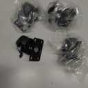 FactorDuty 1.5 inch Heavy Duty Polyurethane Caster Wheels With Side Locking Brake Double Ball Bearing Industrial Grade Solid Low Profile Smooth and Silent 800LB Capacity Pack of 4