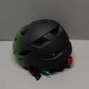 Kids Bike Helmet,Bavilk Kids Boys Girls Bike Helmets with LED Light Detachable Visor Children Youth Teen Multi-Sport for Skating Cycling Scooter Skateboard Adjustable & Lightweight 19.7"-22.4" (Matte Green Black)