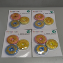 3Ct Donut Shaped Sidewalk Chalk 4 Pack
