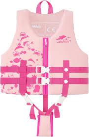 HeySplash Swim Vest for Kids, Toddler Pool Floaties, Children Swimming Vest with Adjustable Strap, Swim Jacket Water Wing Arm Float, Puddle Sea Beach Boat Jumper Boy Girl Baby, Pink Whale 