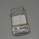 INFEI Plain Striped Cotton Linen Blended Dinner Cloth Napkins - Set of 12 (40 x 30 cm) - for Events & Home Use (Black)