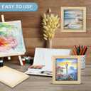 MECCANIXITY 2 Pack Wood Canvas Boards, 10x12 Inch Art Canvases Square Unfinished Wood Panel for Painting, Crafts, DIY Projects, Pouring Art